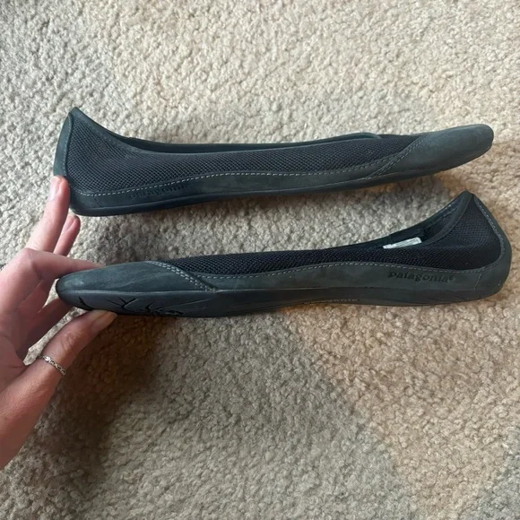 Patagonia Maha Breathe Mesh Leather Black Women's Flats - Picture 8 of 13